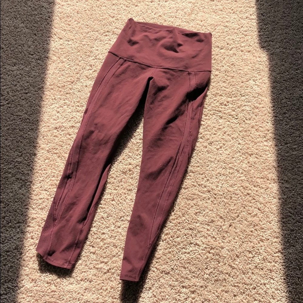 Lululemon Maroon Leggings